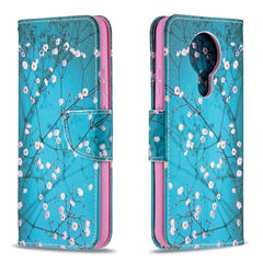 Nokia 3.4 Læder Cover m. Pung - Blomster