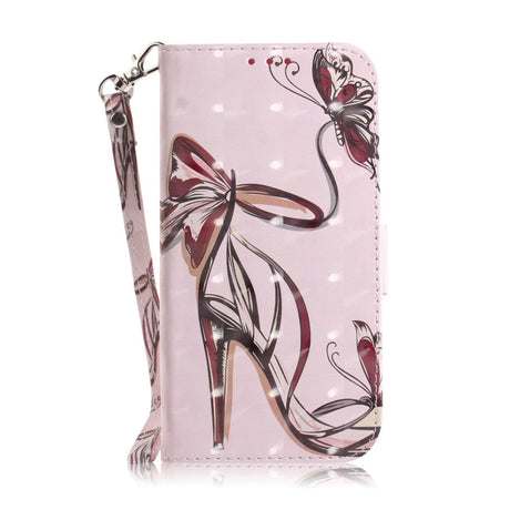 Nokia 2.4 Light Spot Læder Flip Cover - Højhælet Sandal