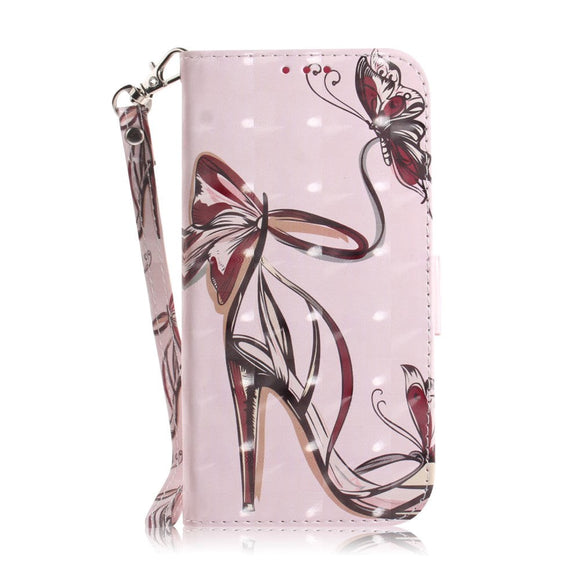 Nokia 2.4 Light Spot Læder Flip Cover - Højhælet Sandal
