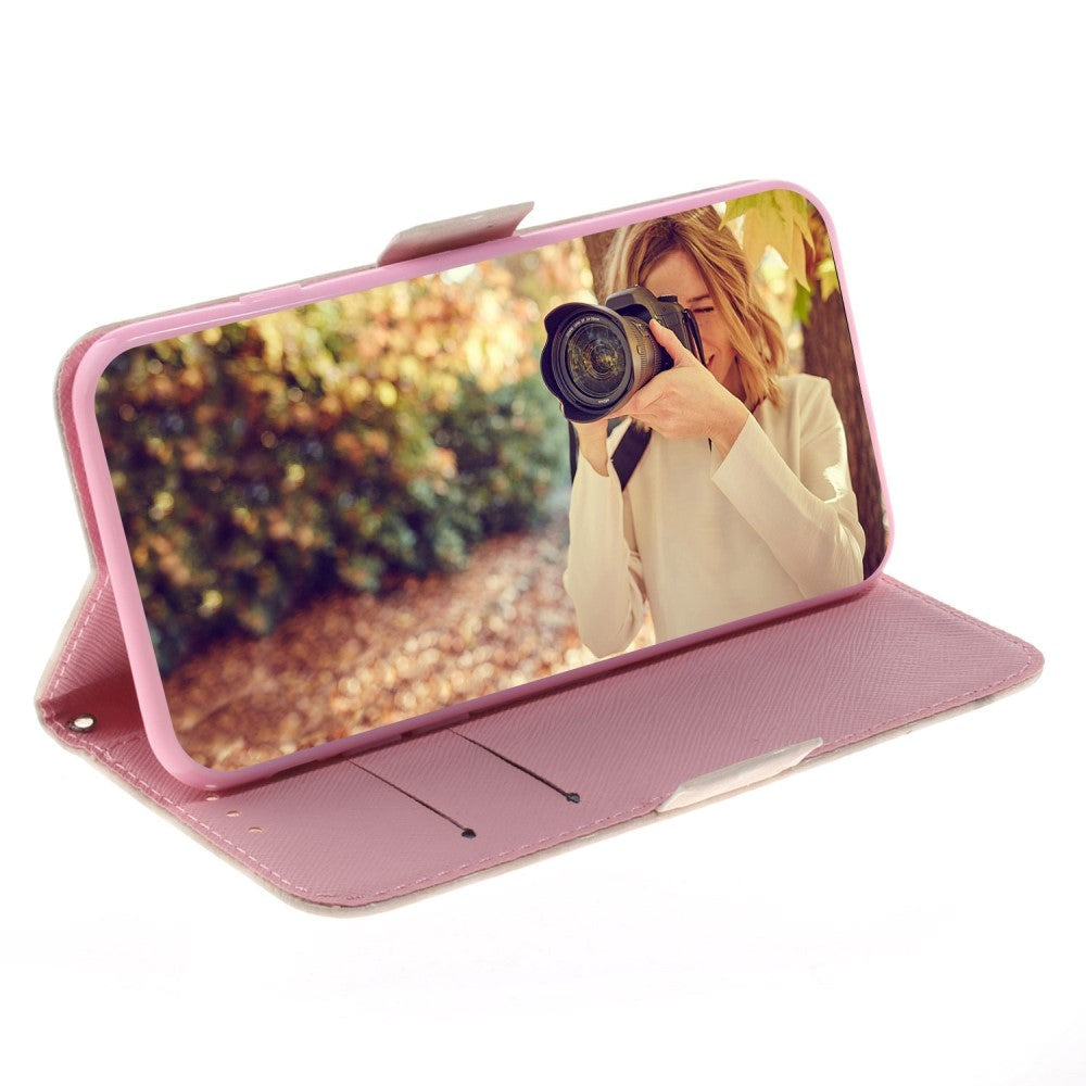 Nokia 2.4 Light Spot Læder Flip Cover - Højhælet Sandal