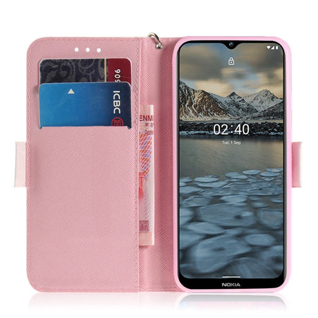 Nokia 2.4 Light Spot Læder Flip Cover - Højhælet Sandal