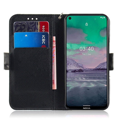 Nokia 3.4 Light Spot Læder Flip Cover - Sur Panda