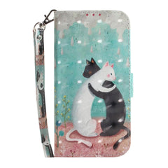 Nokia 3.4 Light Spot Læder Flip Cover - Krammende Katte