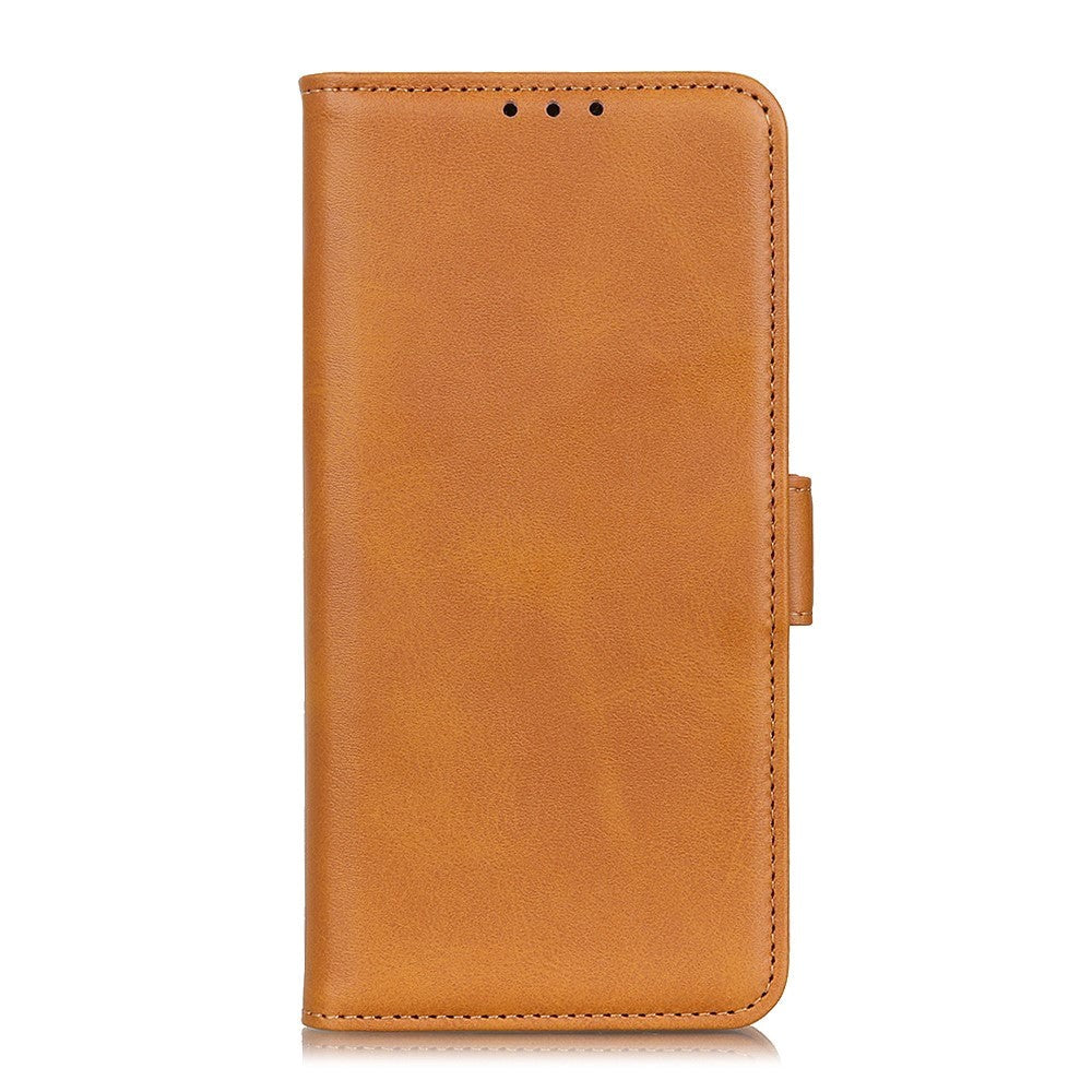 Nokia 1.4 Blødt Læder Cover m. Pung - Lysebrun