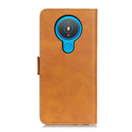 Nokia 1.4 Blødt Læder Cover m. Pung - Lysebrun