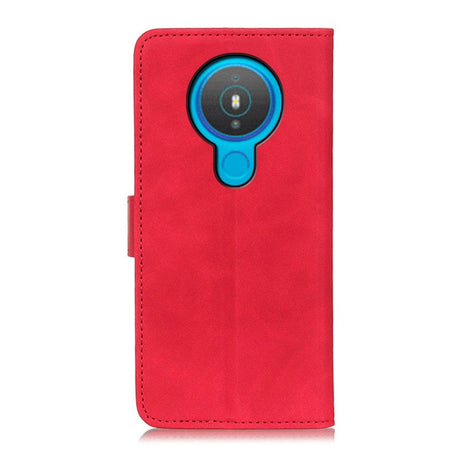 Nokia 1.4 KHAZNEH Retro Læder Cover m. Pung - Rød