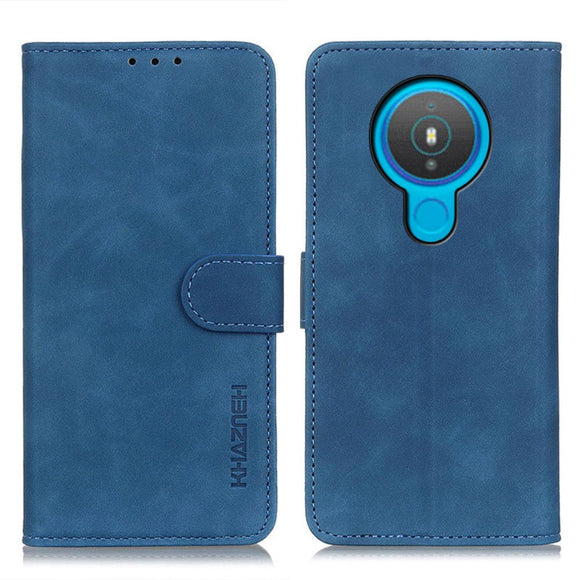 Nokia 1.4 KHAZNEH Retro Læder Cover m. Pung - Blå