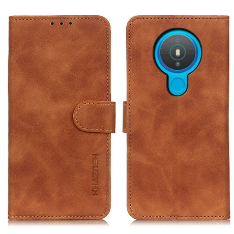 Nokia 1.4 KHAZNEH Retro Læder Cover m. Pung - Brun