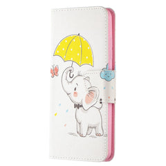 Nokia 1.4 Læder Cover m. Pung - Elefant med Paraply
