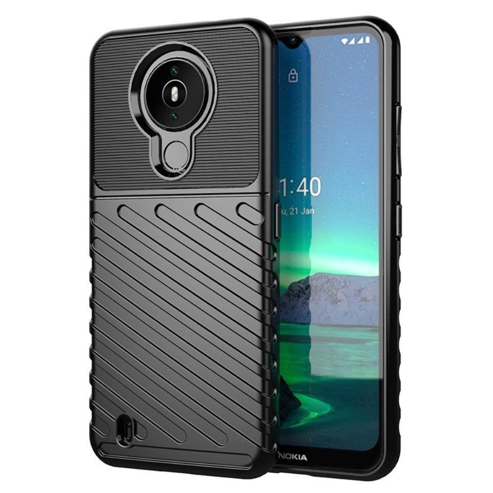 Nokia 1.4 Thunder Series Twill Plastik Cover - Sort