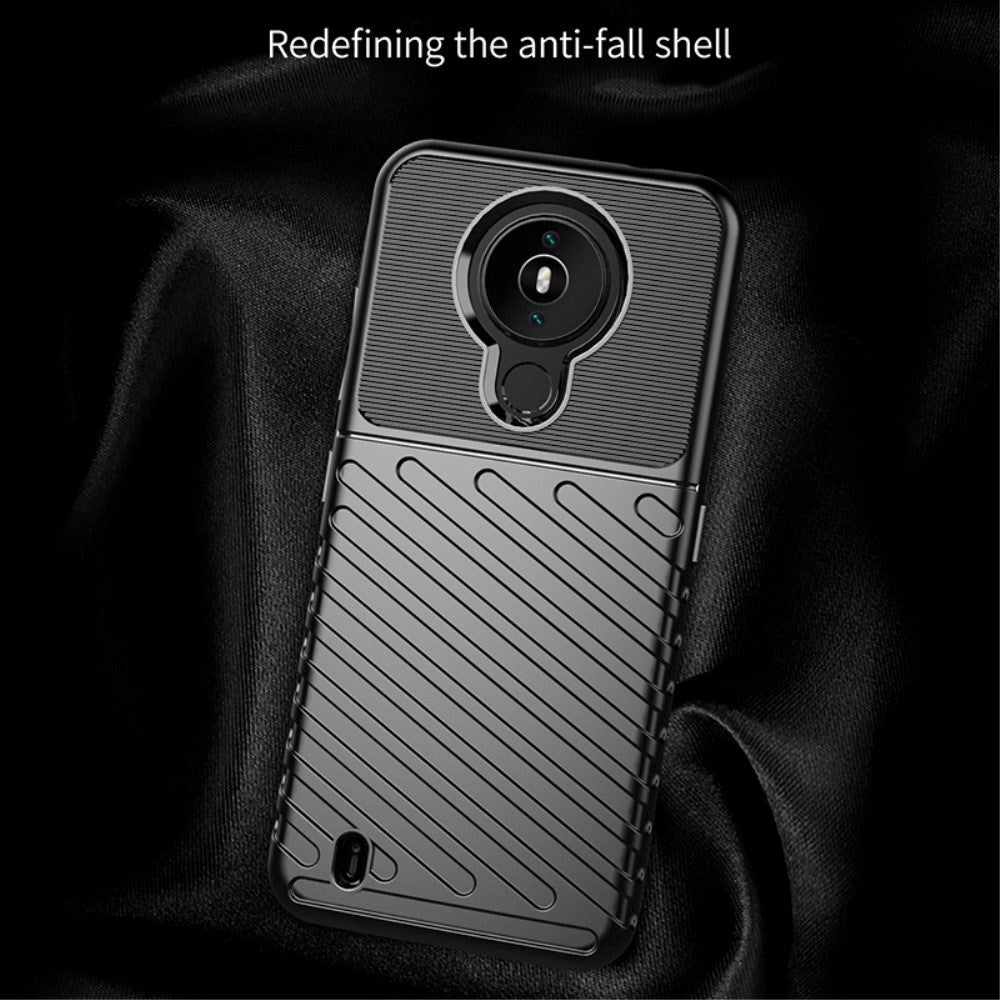 Nokia 1.4 Thunder Series Twill Plastik Cover - Sort