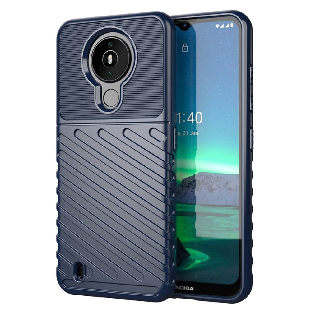 Nokia 1.4 Thunder Series Twill Plastik Cover - Blå