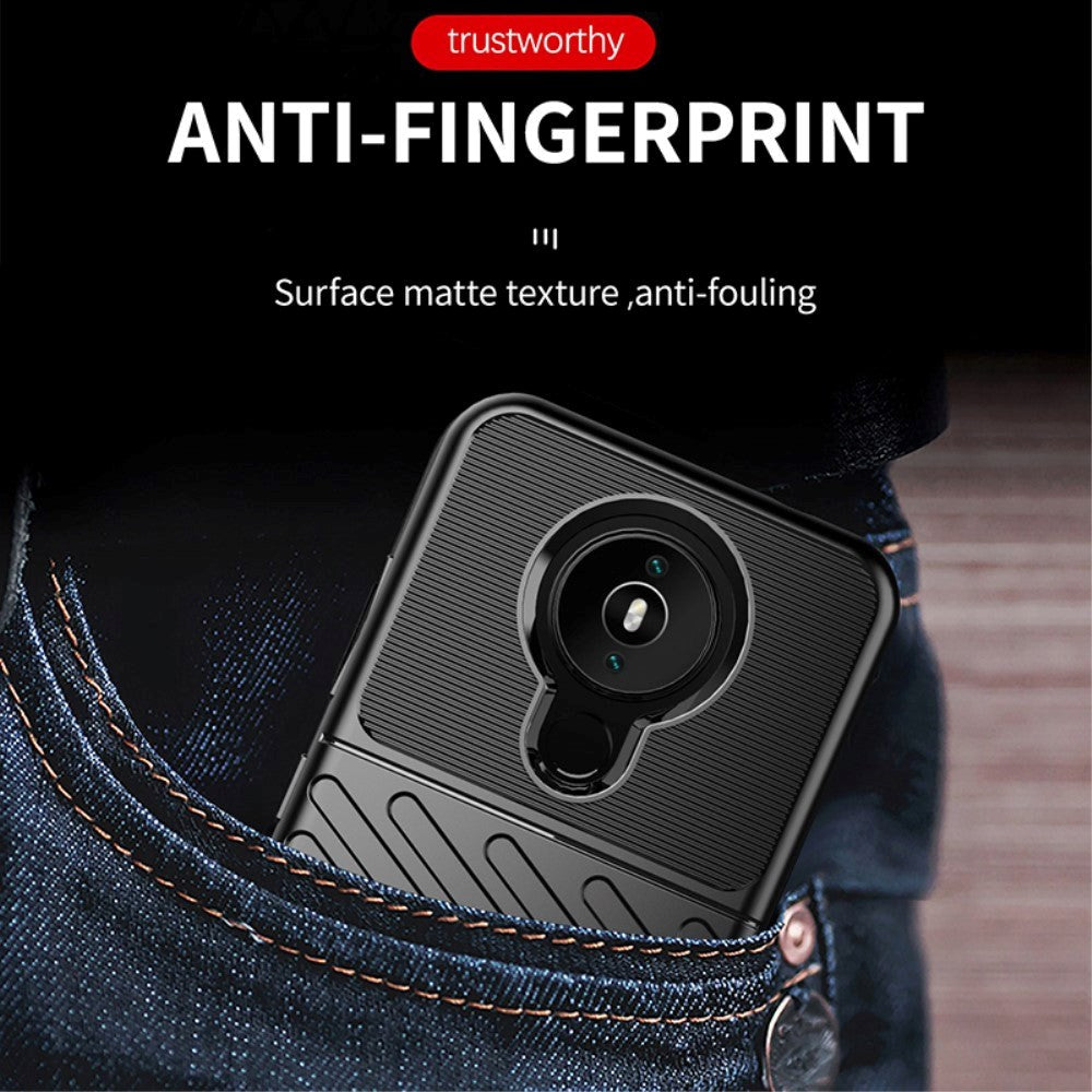Nokia 1.4 Thunder Series Twill Plastik Cover - Blå