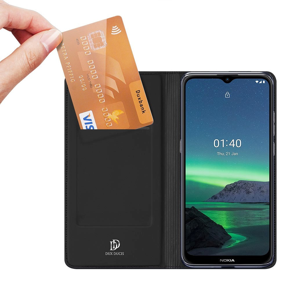 Nokia 1.4 DUX DUCIS Skin Pro Series Thin Wallet - Sort