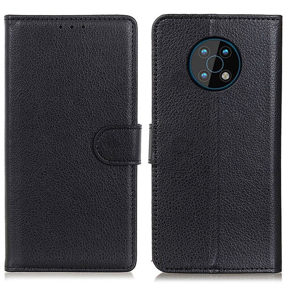 Nokia G50 Litchi Læder Cover m. Pung - Sort