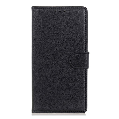 Nokia G50 Litchi Læder Cover m. Pung - Sort