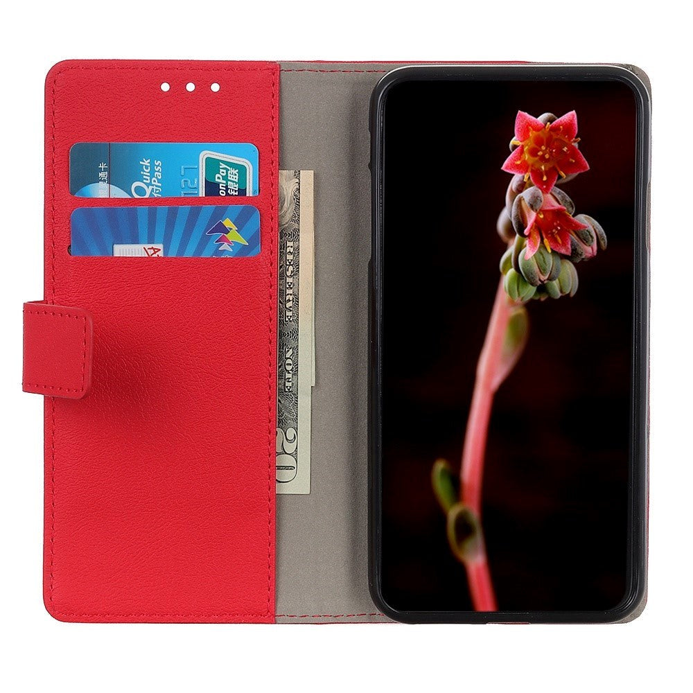 Nokia C2 2nd Edition PU Læder Cover m. Pung - Rød