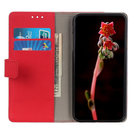 Nokia C2 2nd Edition PU Læder Cover m. Pung - Rød