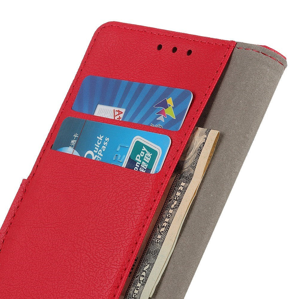 Nokia C2 2nd Edition PU Læder Cover m. Pung - Rød