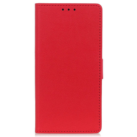 Nokia C2 2nd Edition PU Læder Cover m. Pung - Rød
