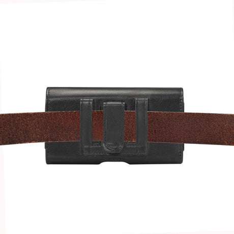 Soft Pouch Bag cover - Bæltetaske Sort - (Maks. Mobil: 170 x 87 x 18 mm)