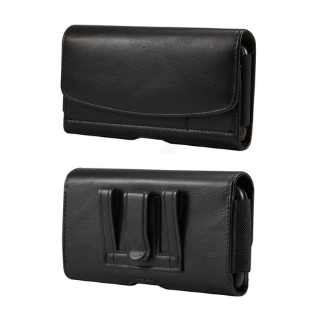 Soft Pouch Bag cover - Bæltetaske Sort - (Maks. Mobil: 170 x 87 x 18 mm)