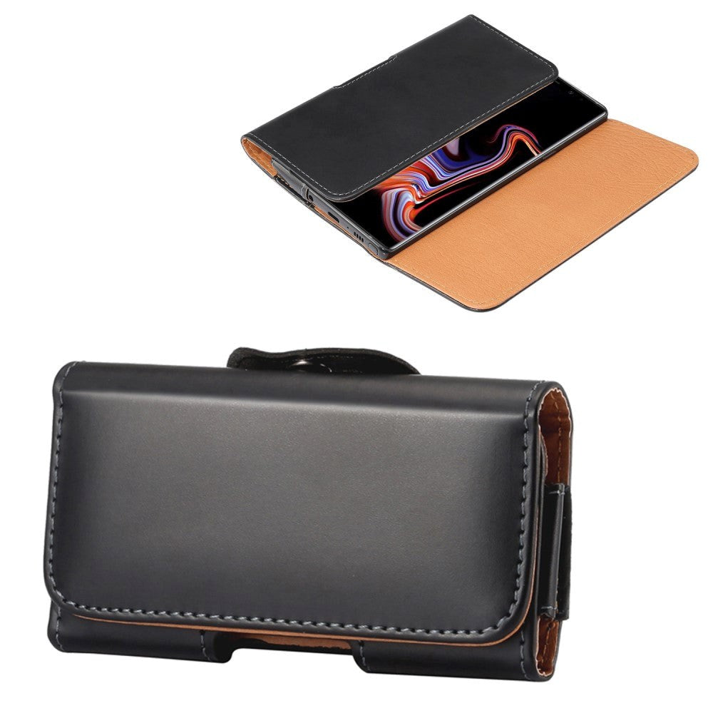 Pouch Bag cover - Bæltetaske Sort - (Maks. Mobil: 170 x 82 x 18 mm)