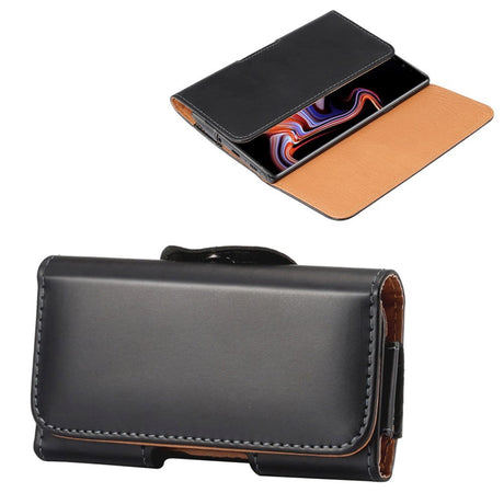 Pouch Bag cover - Bæltetaske Sort - (Maks. Mobil: 170 x 82 x 18 mm)