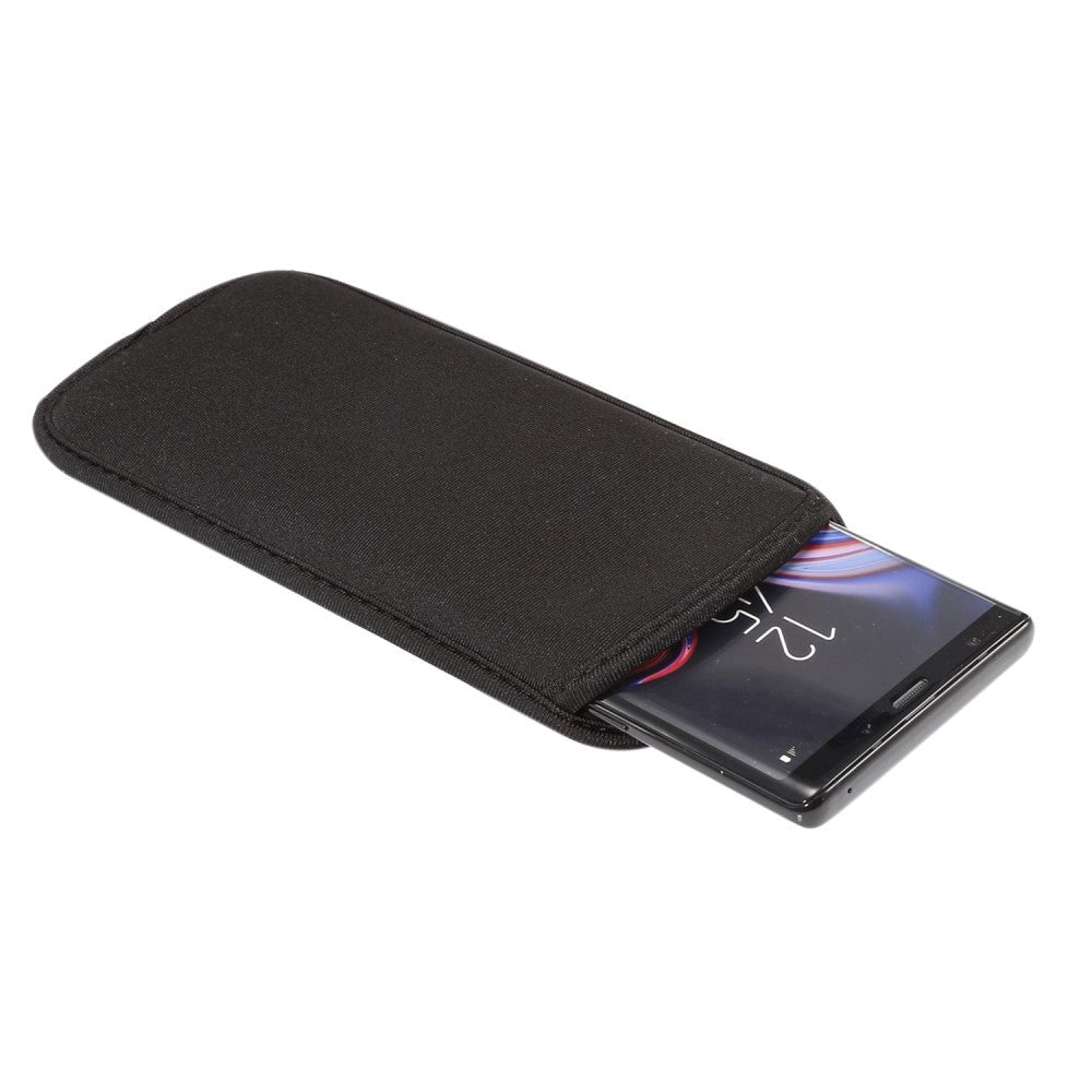 Universal Smartphone Sleeve - Vandafvisende - Sort - (Maks. Mobil: 176 x 95 x 18 mm)