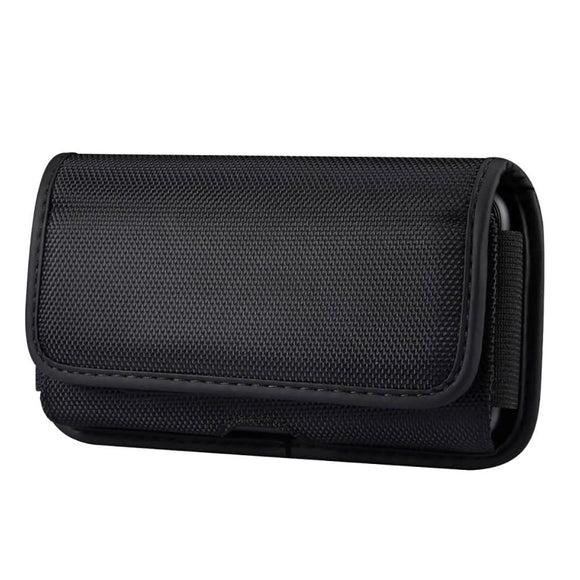 Universal Bæltetaske m. Kortholder Til Mobil - XXL - Sort - (Maks. Mobil: 160 x 70 x 16 mm)