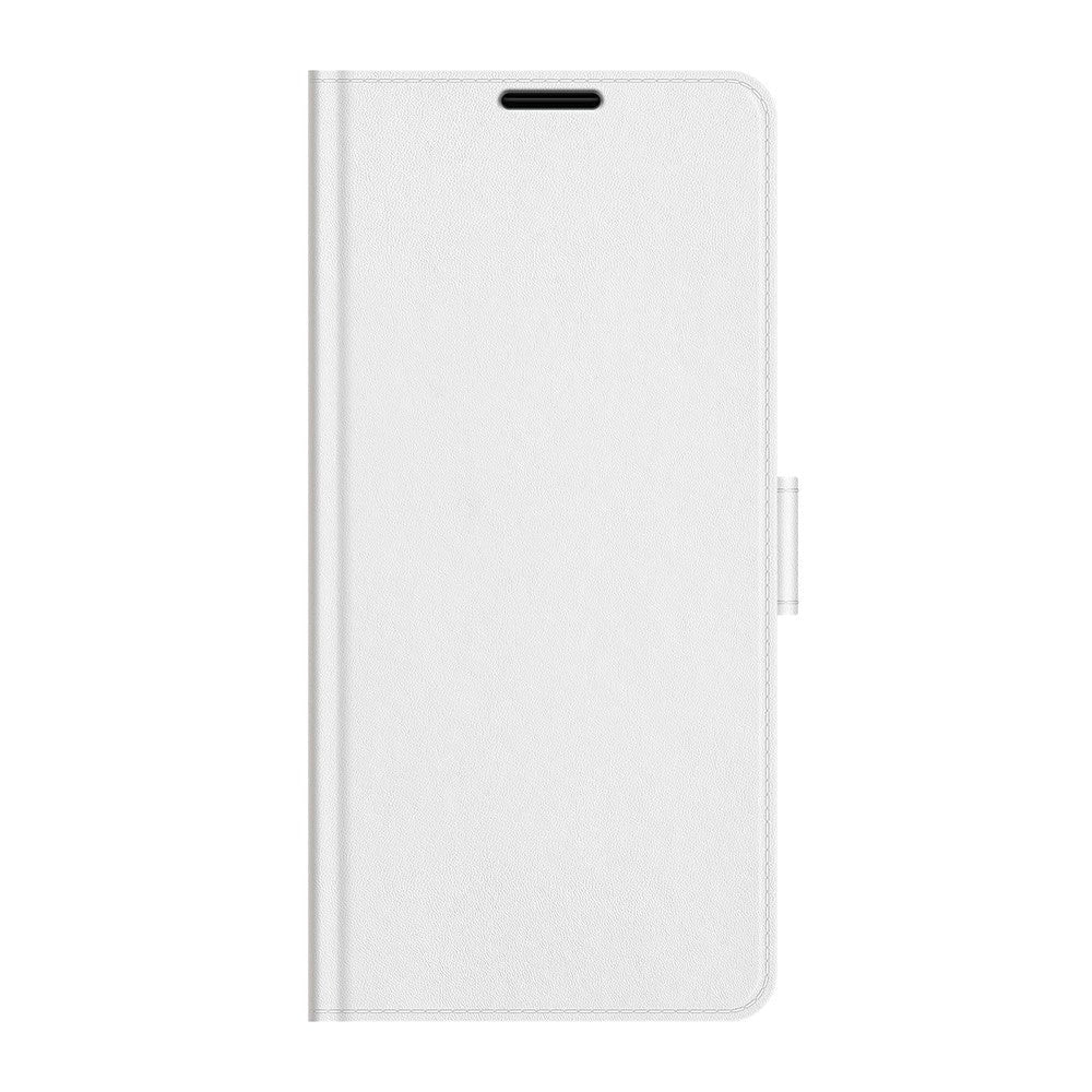 TCL 20 SE Blankt Læder Flip Cover m. Pung - Hvid
