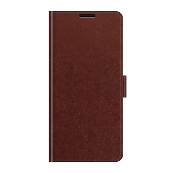 TCL 20 SE Blankt Læder Flip Cover m. Pung - Brun