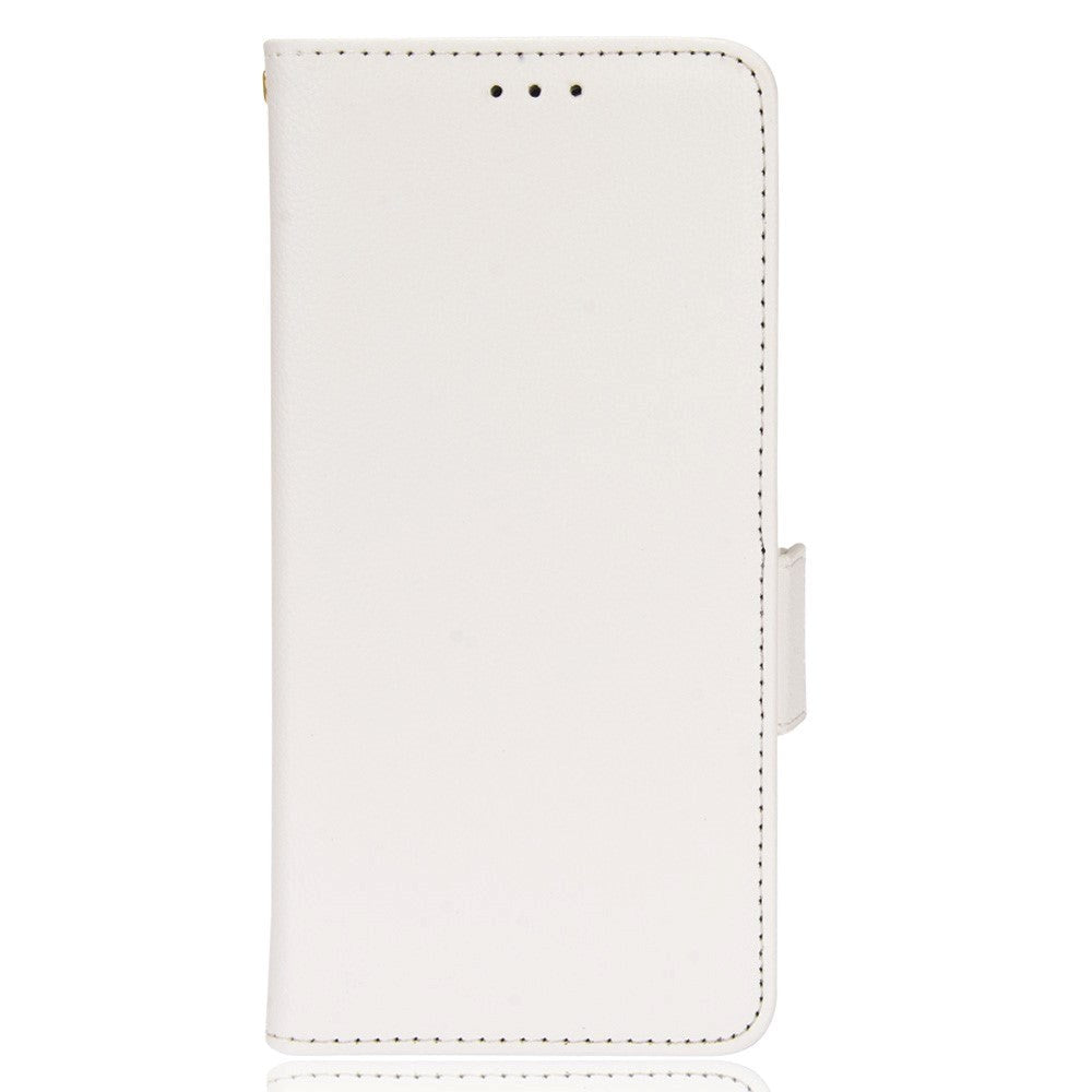 TCL 20L Ultra Litchi Læder Cover m. Pung - Hvid