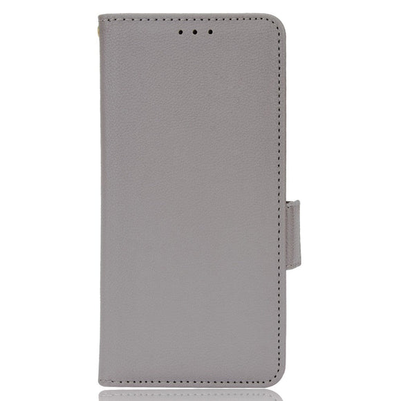 TCL 20L Ultra Litchi Læder Cover m. Pung - Grå