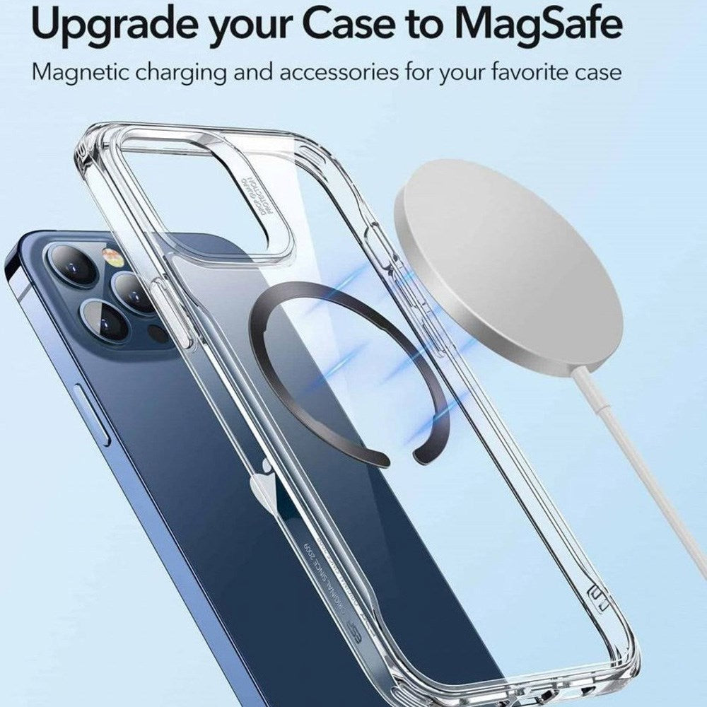 ESR Universal MagSafe Kompatibel Magnetisk Ring - 2 Stk. - Sort / Sølv