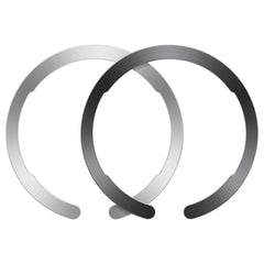 ESR Universal MagSafe Kompatibel Magnetisk Ring - 2 Stk. - Sort / Sølv