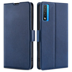 TCL 20L Slim Flip Cover m. Kortholder - Blå