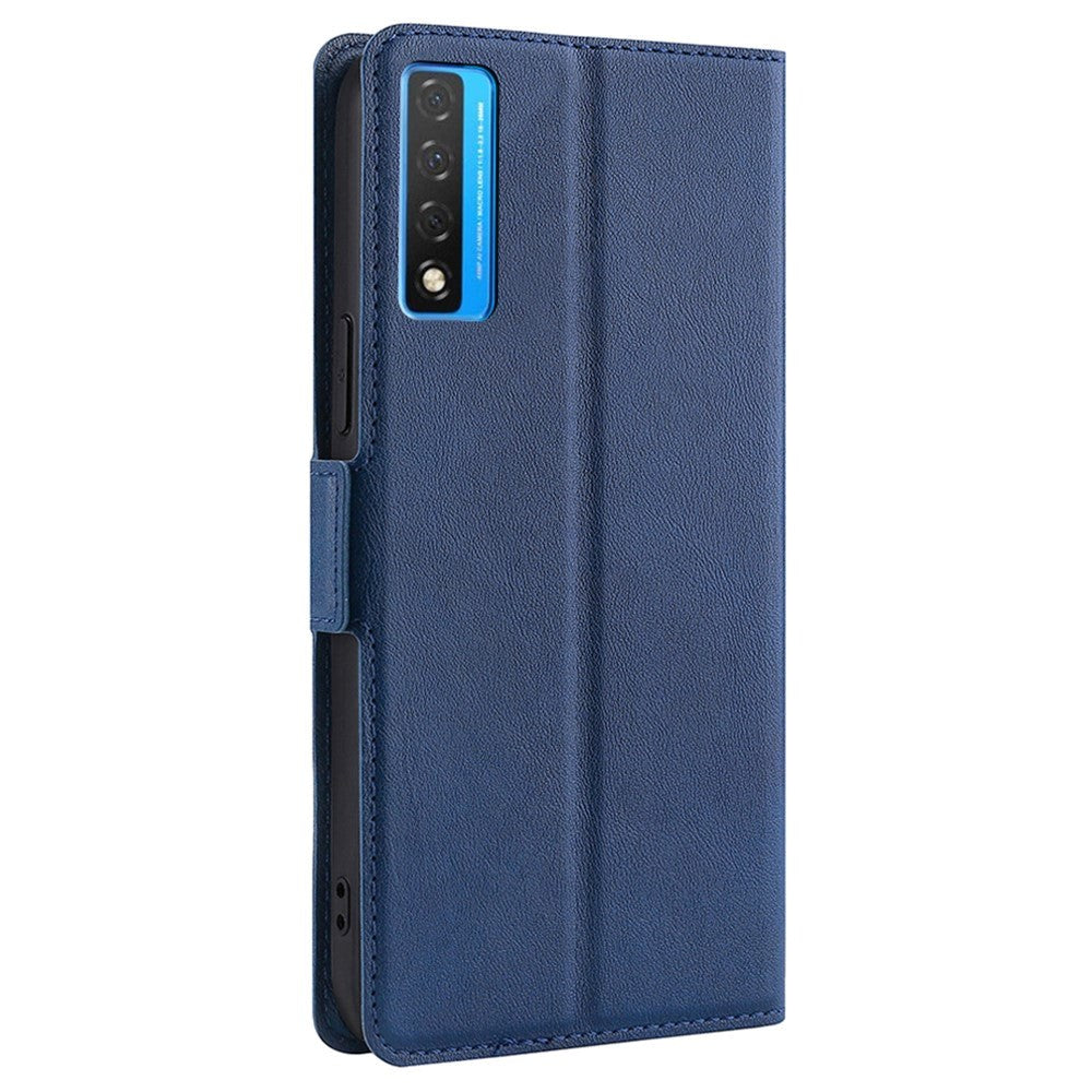 TCL 20L Slim Flip Cover m. Kortholder - Blå
