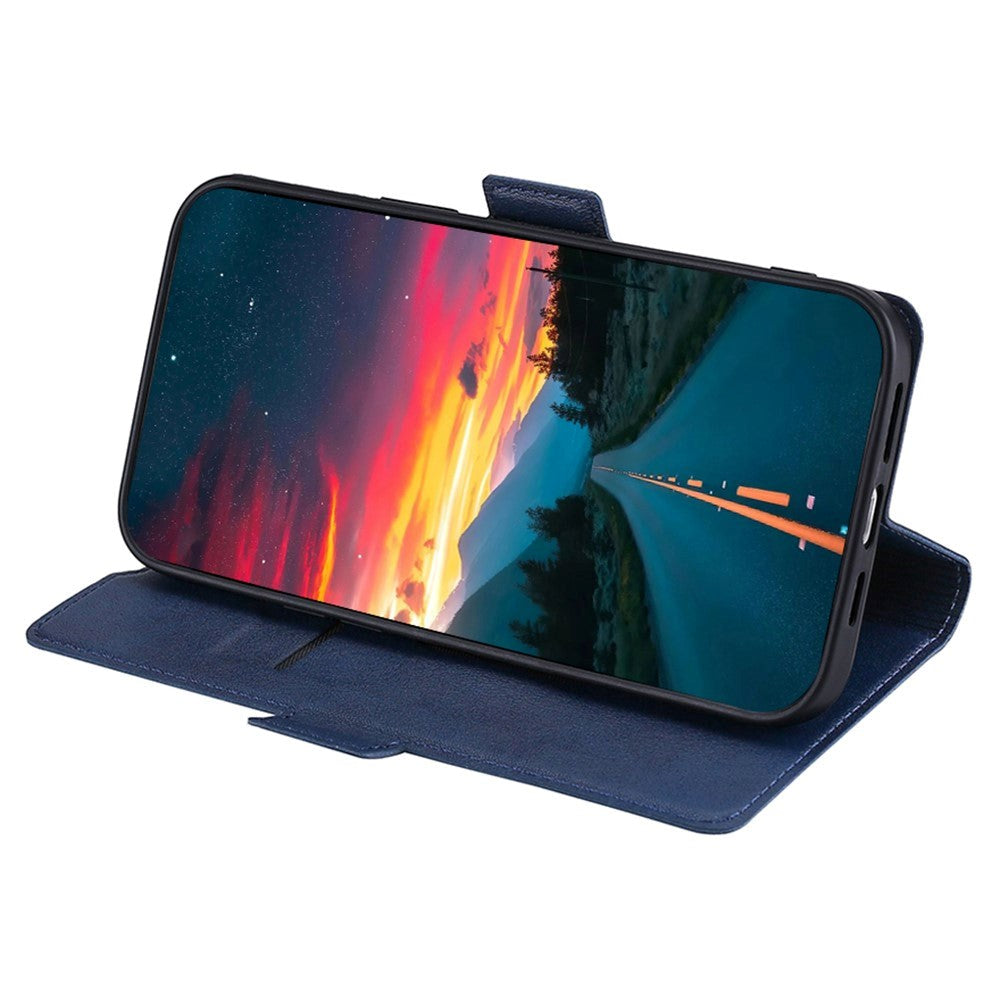 TCL 20L Slim Flip Cover m. Kortholder - Blå