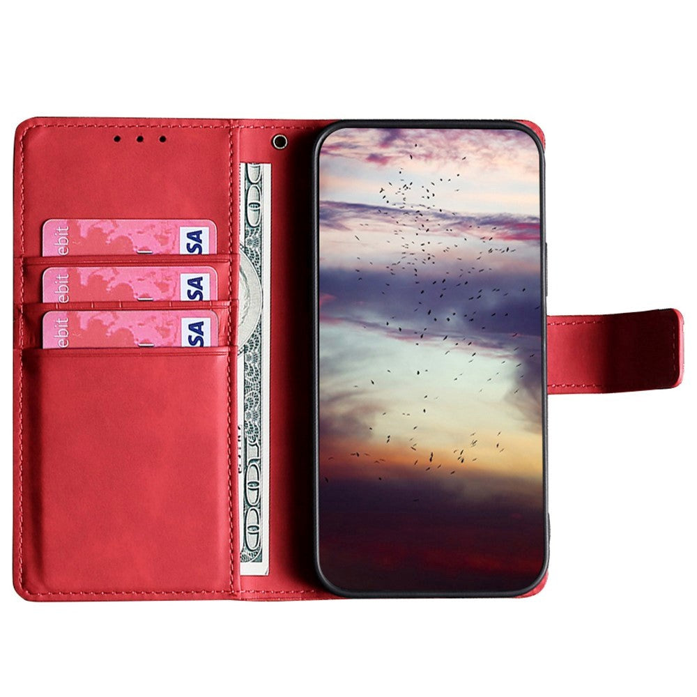 TCL 20L Krokodille Læder Cover m. Pung - Rød