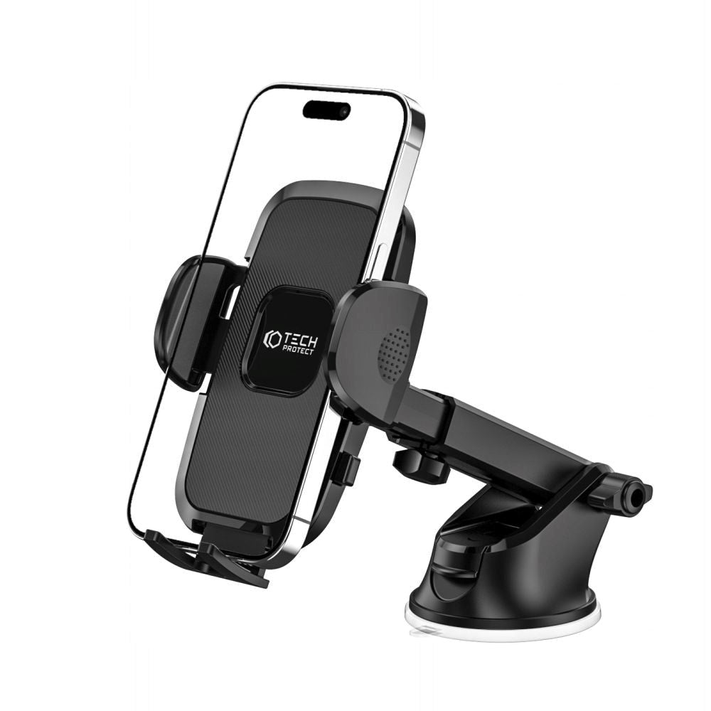 Tech-Protect V3 Universal Mobilholder til bil - Instrumentbræt / Forrude - Max Mobil: 60 x 95mm - Sort