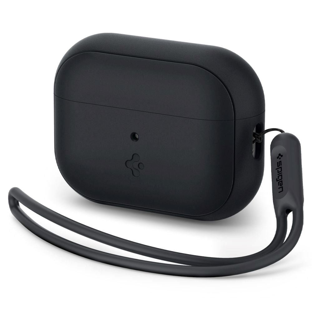 Spigen Silicone Fit Apple Airpods Pro (2. gen.) Cover m. Strop - Sort