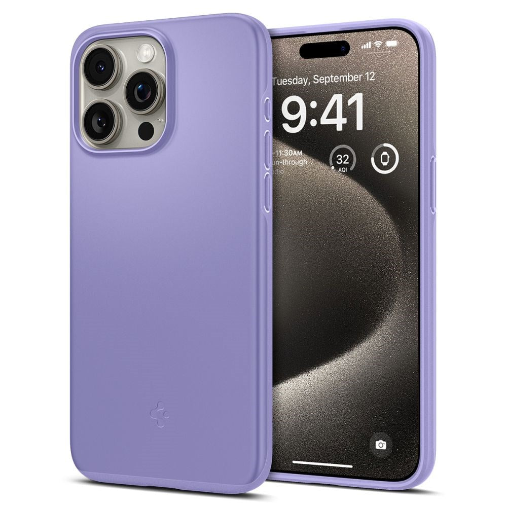 iPhone 15 Pro Max Spigen Thin Fit Cover - Iris Purple
