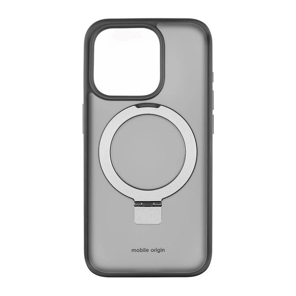 iPhone 15 Pro Mobile Origin RingMag Fleksibelt Plastik Cover - Sort / Gennemsigtig