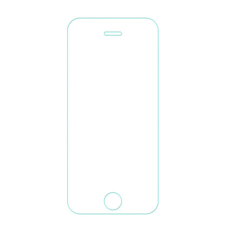 iPhone SE / 5 / 5S Hærdet Glas Skærmbeskyttelse - Case Friendly - Gennemsigtig