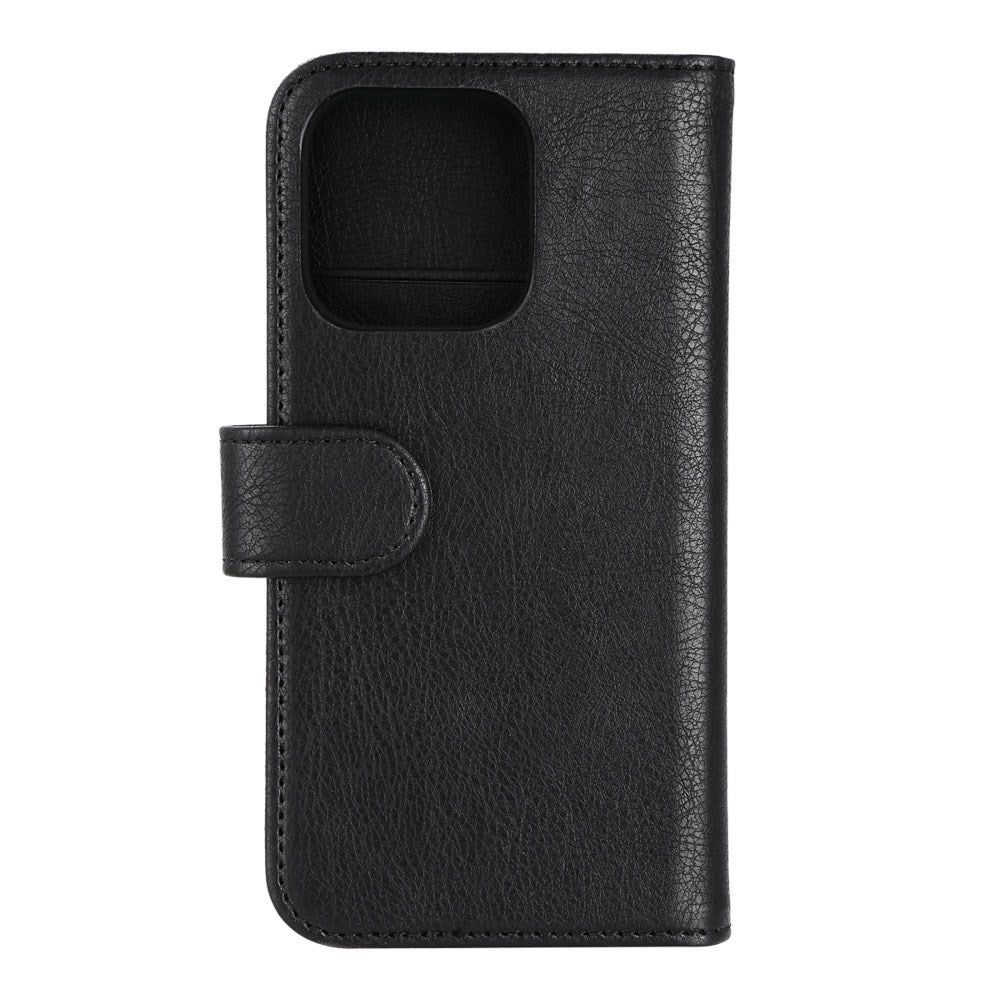 iPhone 14 Pro Essentials 2-i-1 Kunstlæder Flip Cover - Sort