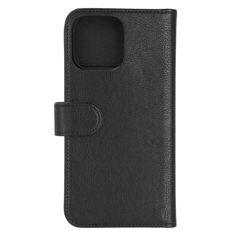 iPhone 14 Pro Max Essentials 2-i-1 Kunstlæder Flip Cover - Sort