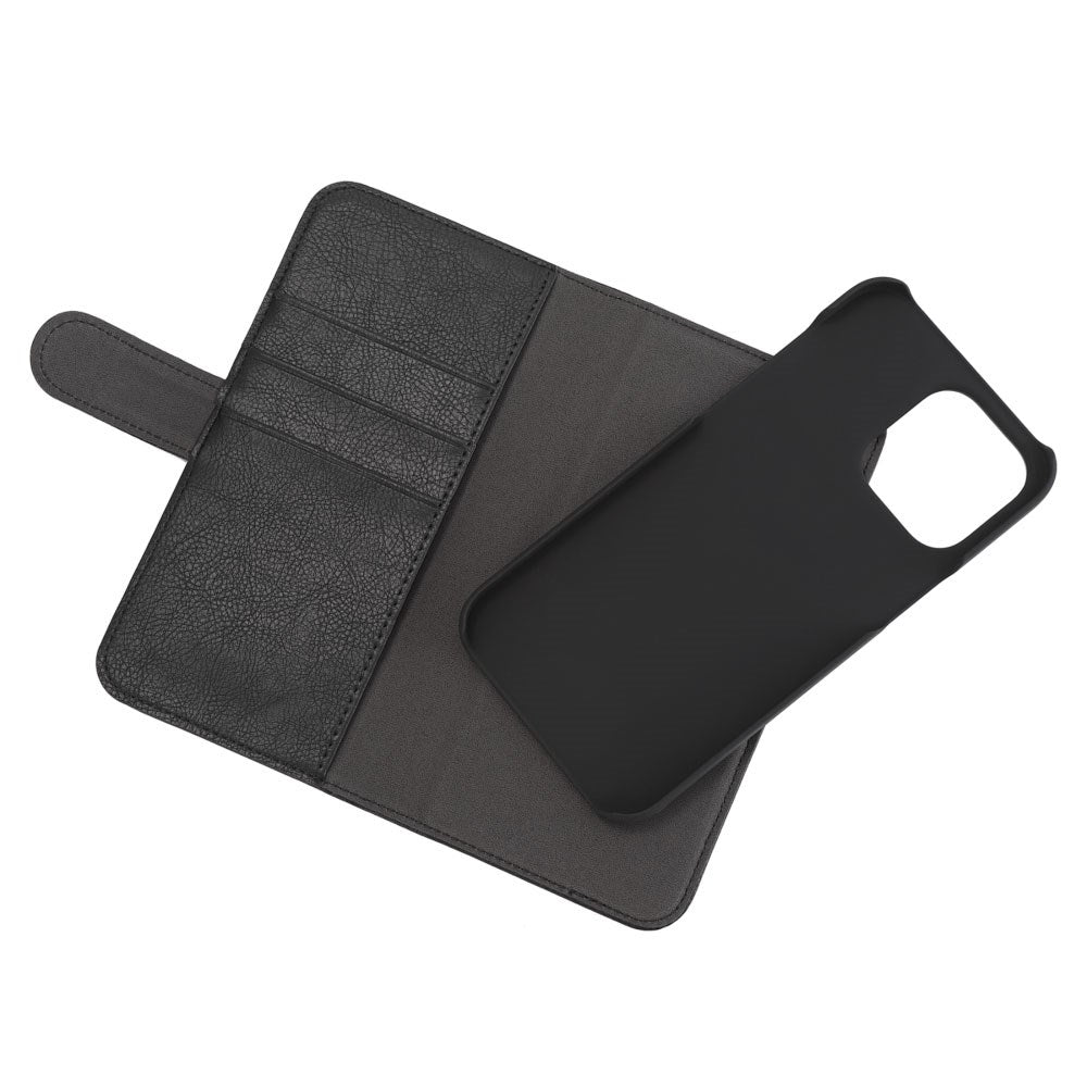 iPhone 14 Pro Max Essentials 2-i-1 Kunstlæder Flip Cover - Sort