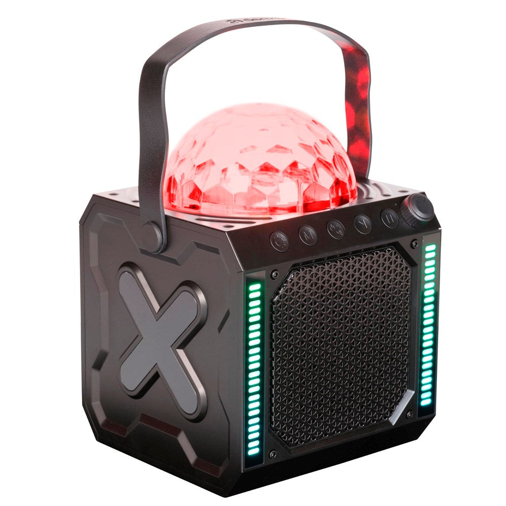 Denver Trådløs Bluetooth Højtaler m. Disko-Lys & Mikrofon - Sort - (DEMO)