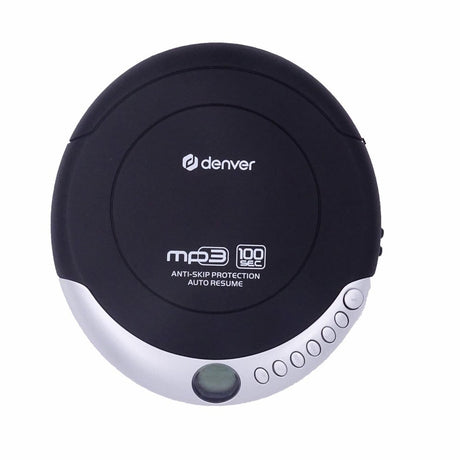 Denver DMP-391 Bærbar CD Afspiller m. Genoptagelsesfunktion & Høretelefoner - Sort